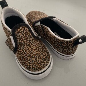 Vans Leopard Print Toddler Slip on Size 8